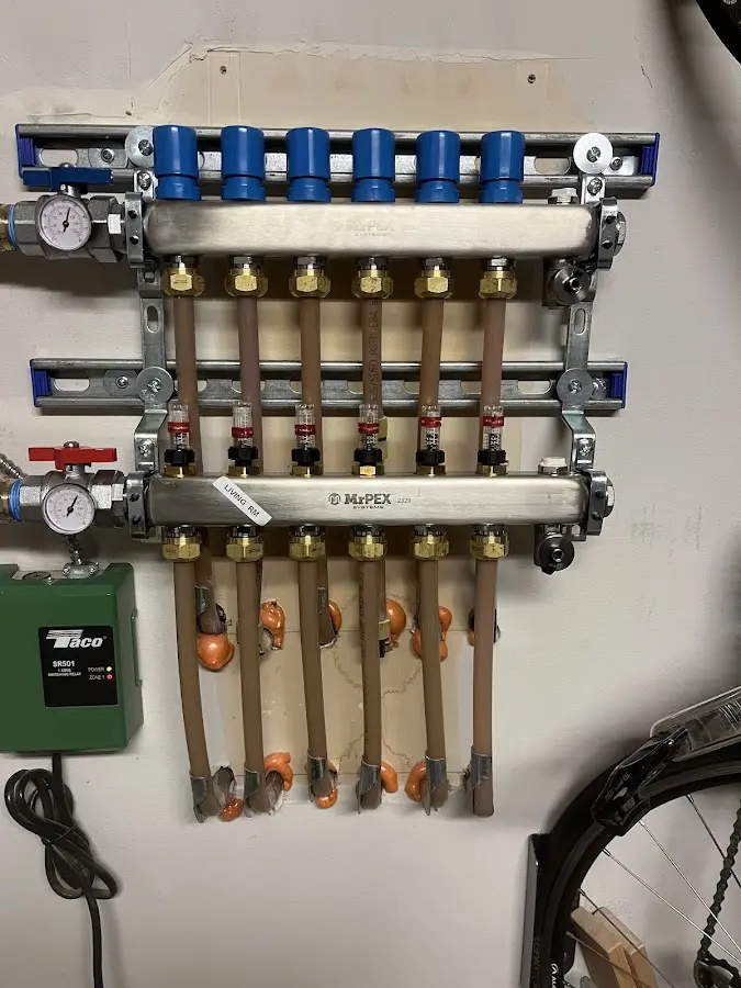 Plumber performing Gas Line Installation at a residential property in Clear Lake